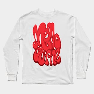 Melbourne writing - Cherry Tomato Red Long Sleeve T-Shirt